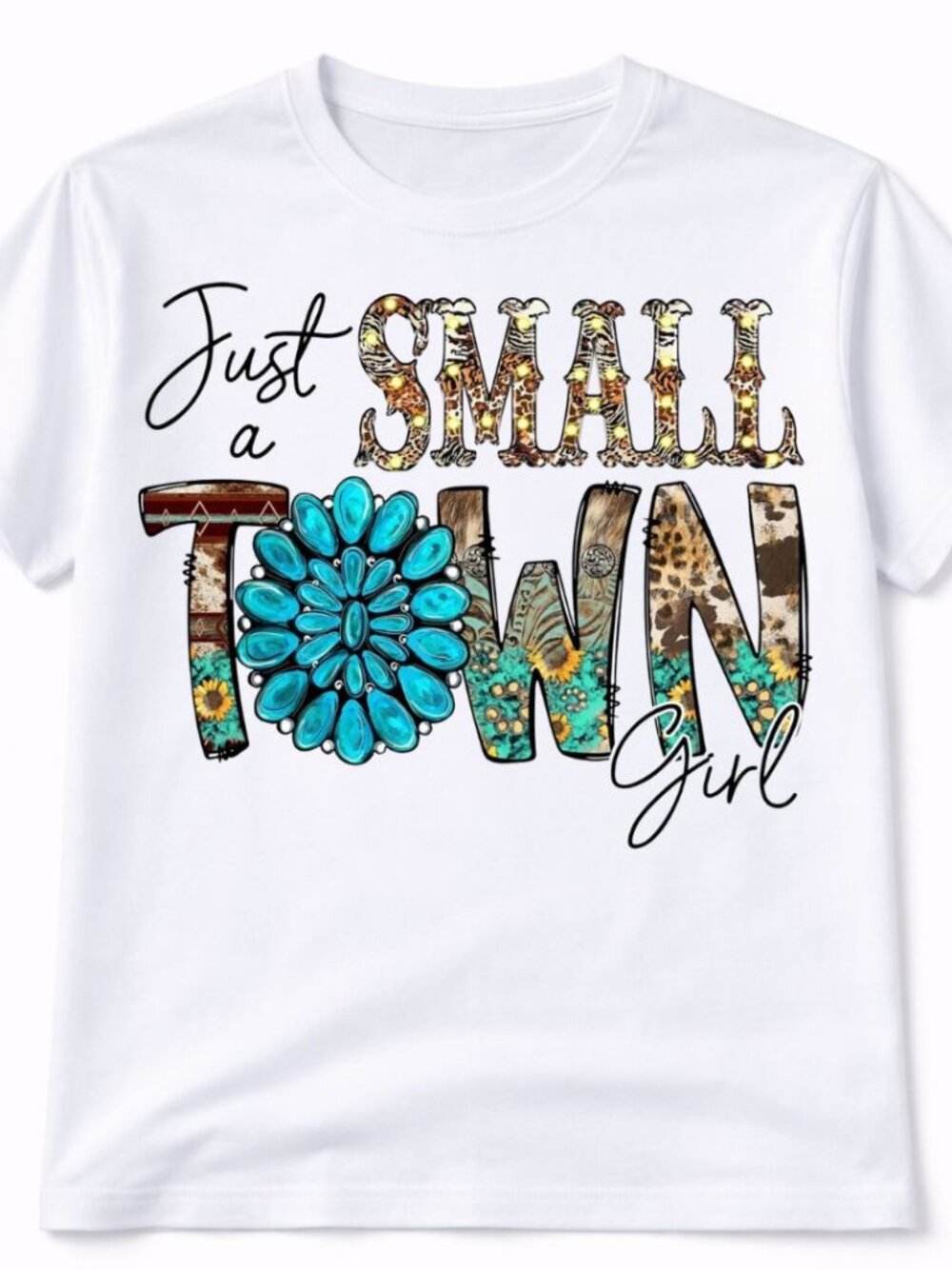 Small Town Girl Western Graphic T Shirt Trendy Boutique Style Tee Womens Gift Wh